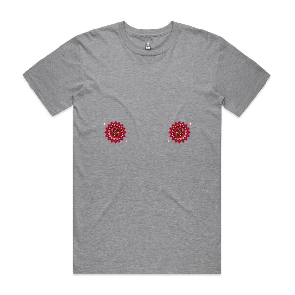 Red Pasties Tee - Grey Thumbnail