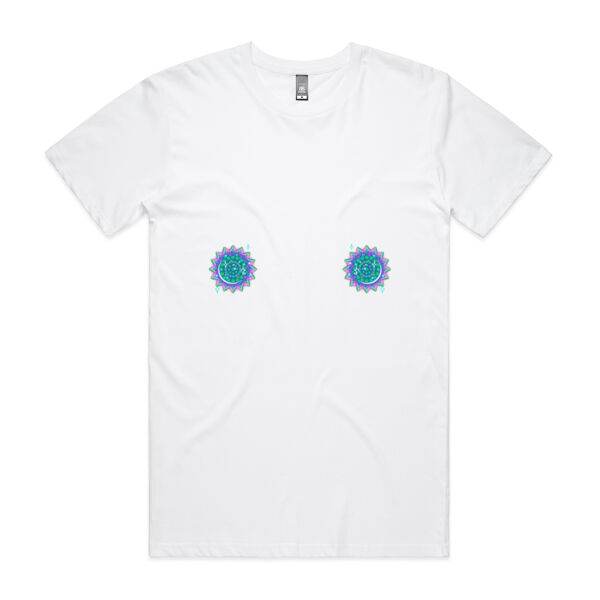 Peacock Pasties Tee - White Thumbnail