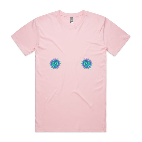 Peacock Pasties Tee - Pink Thumbnail