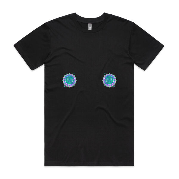 Peacock Pasties Tee - Black Thumbnail